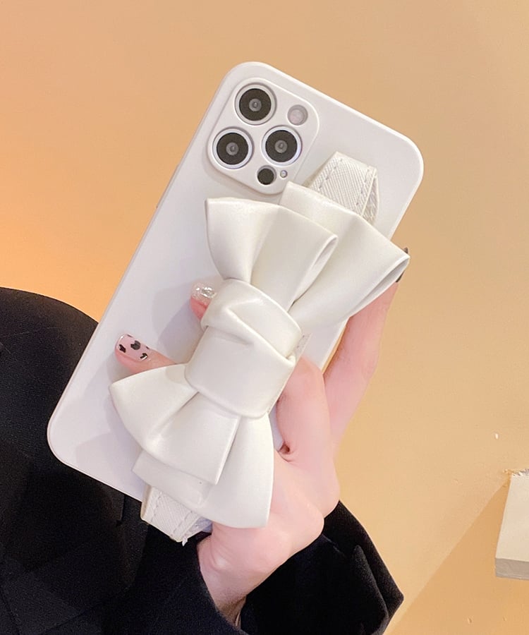 フェイクレザービッグリボンベルトスマホケース15