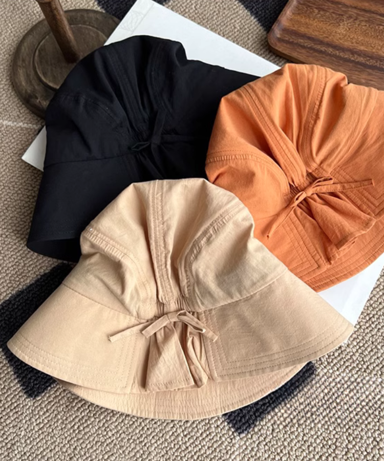 UVカットバックリボンサンハット