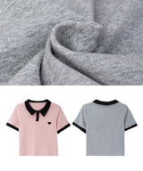 ワンポイントハートバイカラーポロシャツ 12