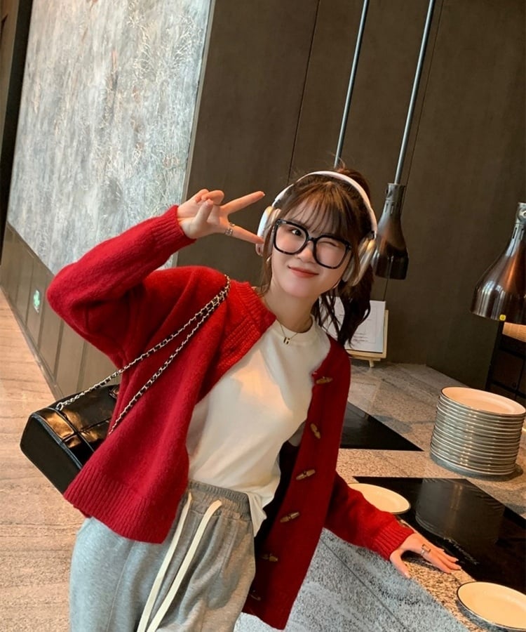 マルチカラークルーネックベーシックリブTシャツ14