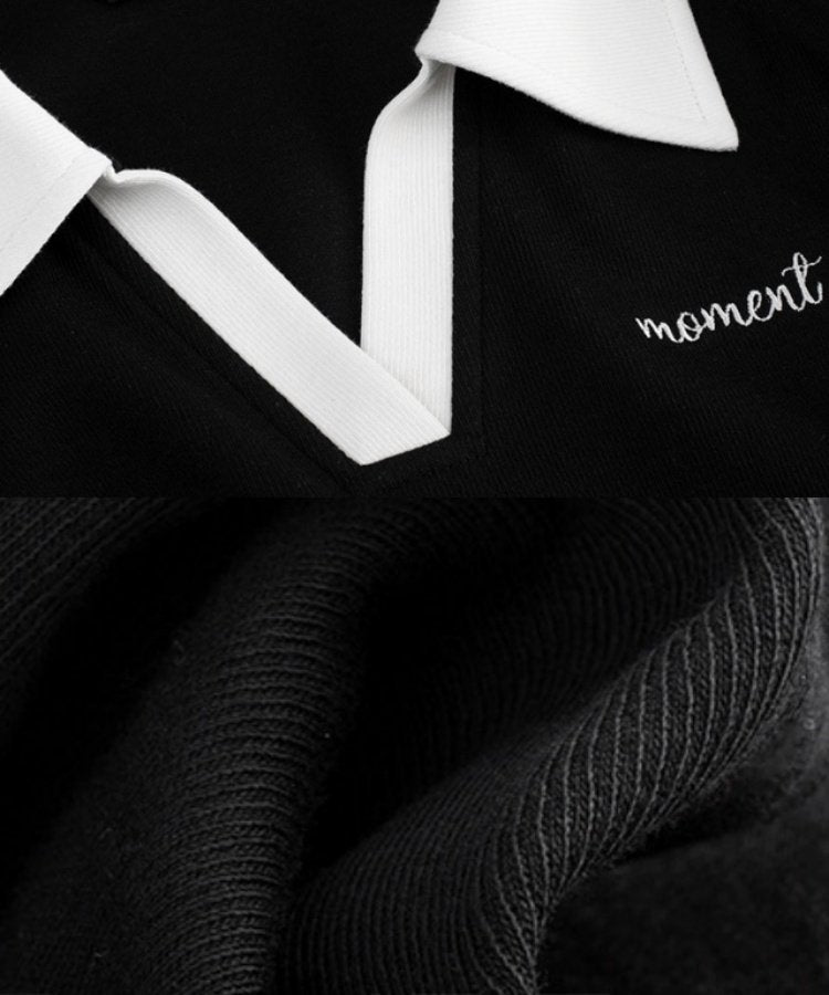 バイカラーAラインショートポロワンピース 16