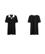 バイカラーAラインショートポロワンピース 17