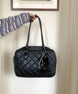 キルティングスクエアボストンバッグ