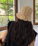 UVカットバックリボンサンハット