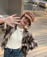 マルチカラークルーネックベーシックリブTシャツ6