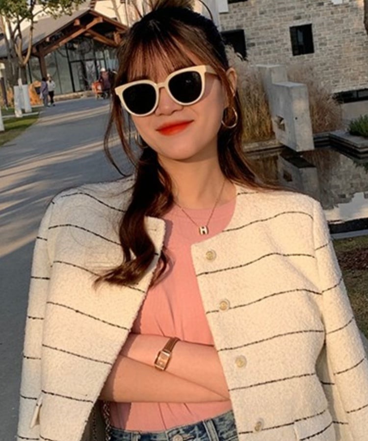 マルチカラークルーネックベーシックリブTシャツ7