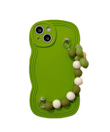 ウェーブフレームフラワーチャームスマホケース8