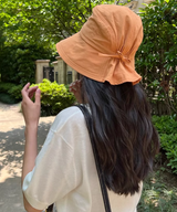 UVカットバックリボンサンハット