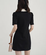 バイカラーAラインショートポロワンピース 9