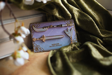 Demon Hunters Weapon Enamel Pin Set