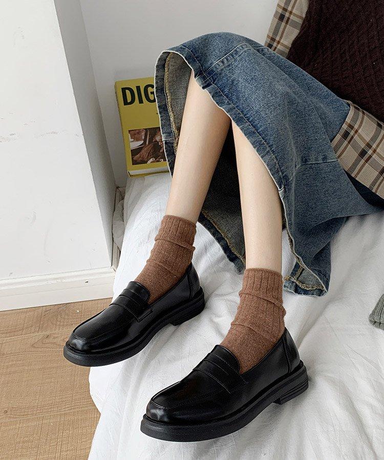 ローヒールペニーローファー - jemiremi