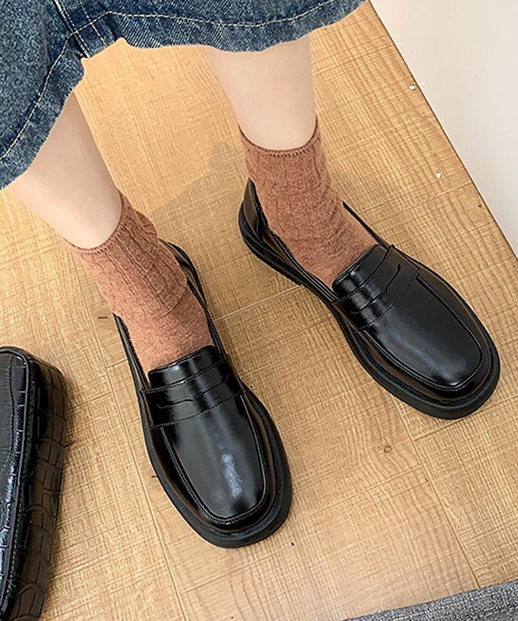 ローヒールペニーローファー - jemiremi