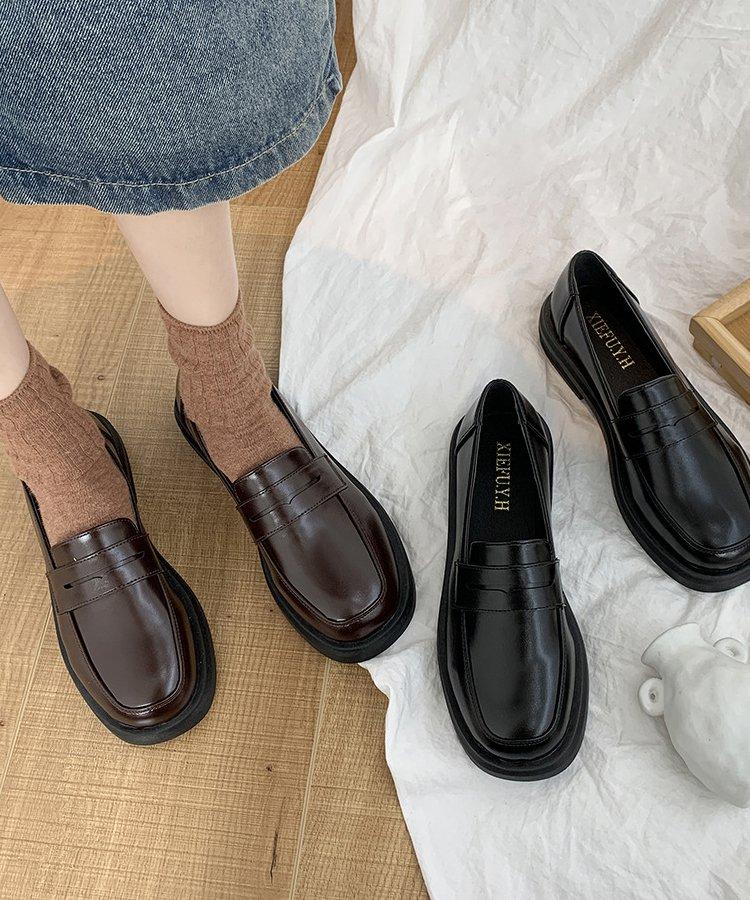 ローヒールペニーローファー - jemiremi