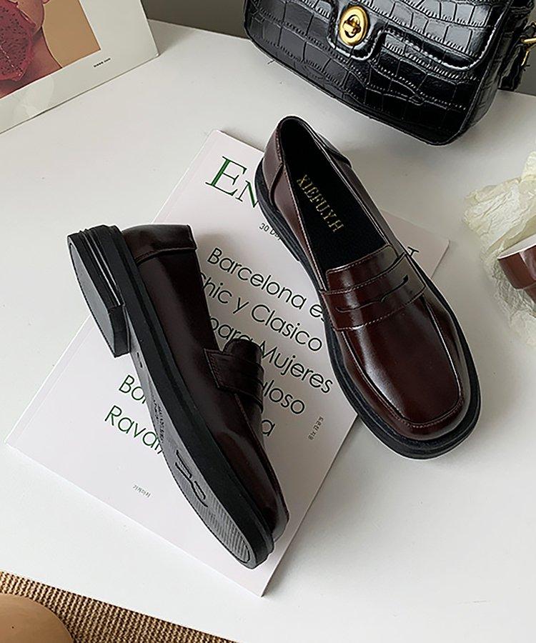 ローヒールペニーローファー - jemiremi