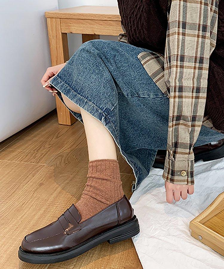 ローヒールペニーローファー - jemiremi