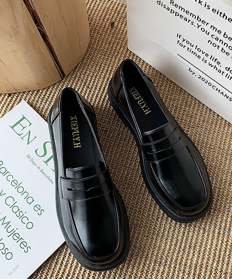 ローヒールペニーローファー - jemiremi