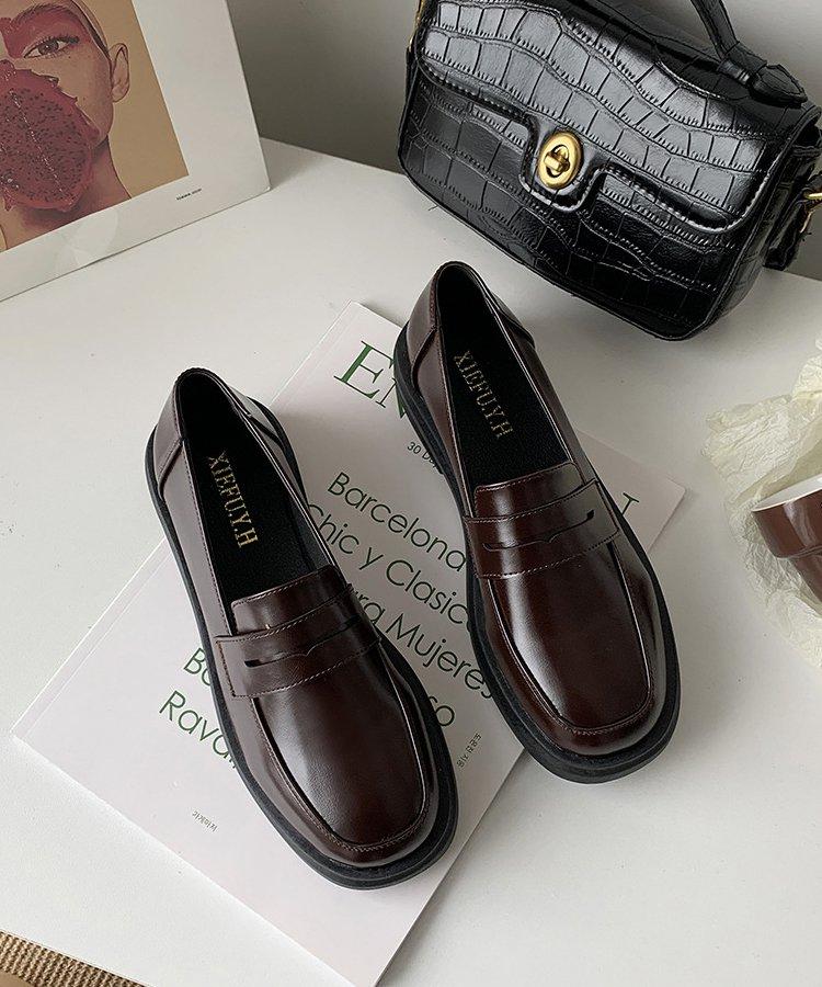 ローヒールペニーローファー - jemiremi