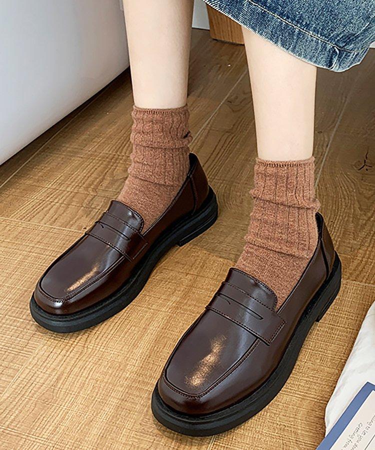 ローヒールペニーローファー - jemiremi