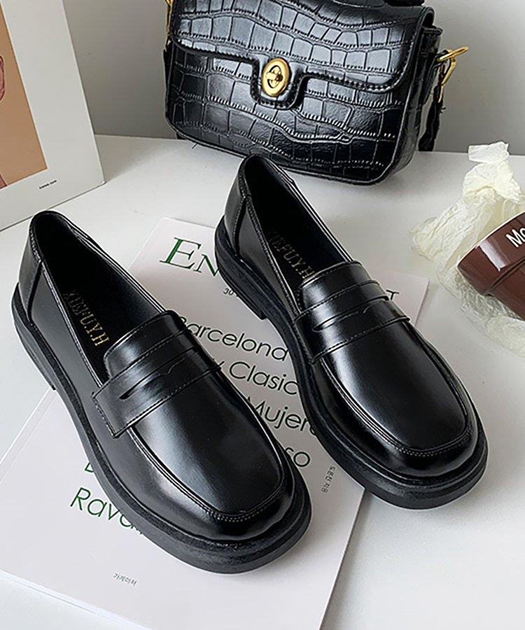 ローヒールペニーローファー - jemiremi