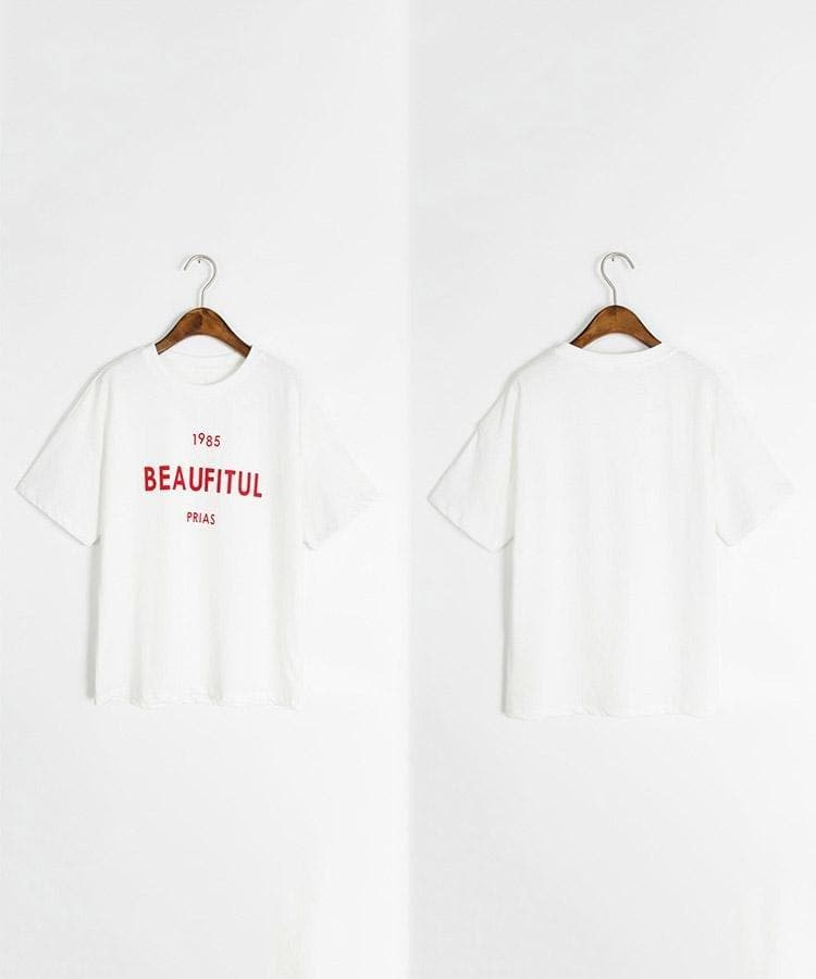 【即納】BEAUFITULプリントTシャツ - jemiremi