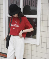 【即納】BEAUFITULプリントTシャツ - jemiremi